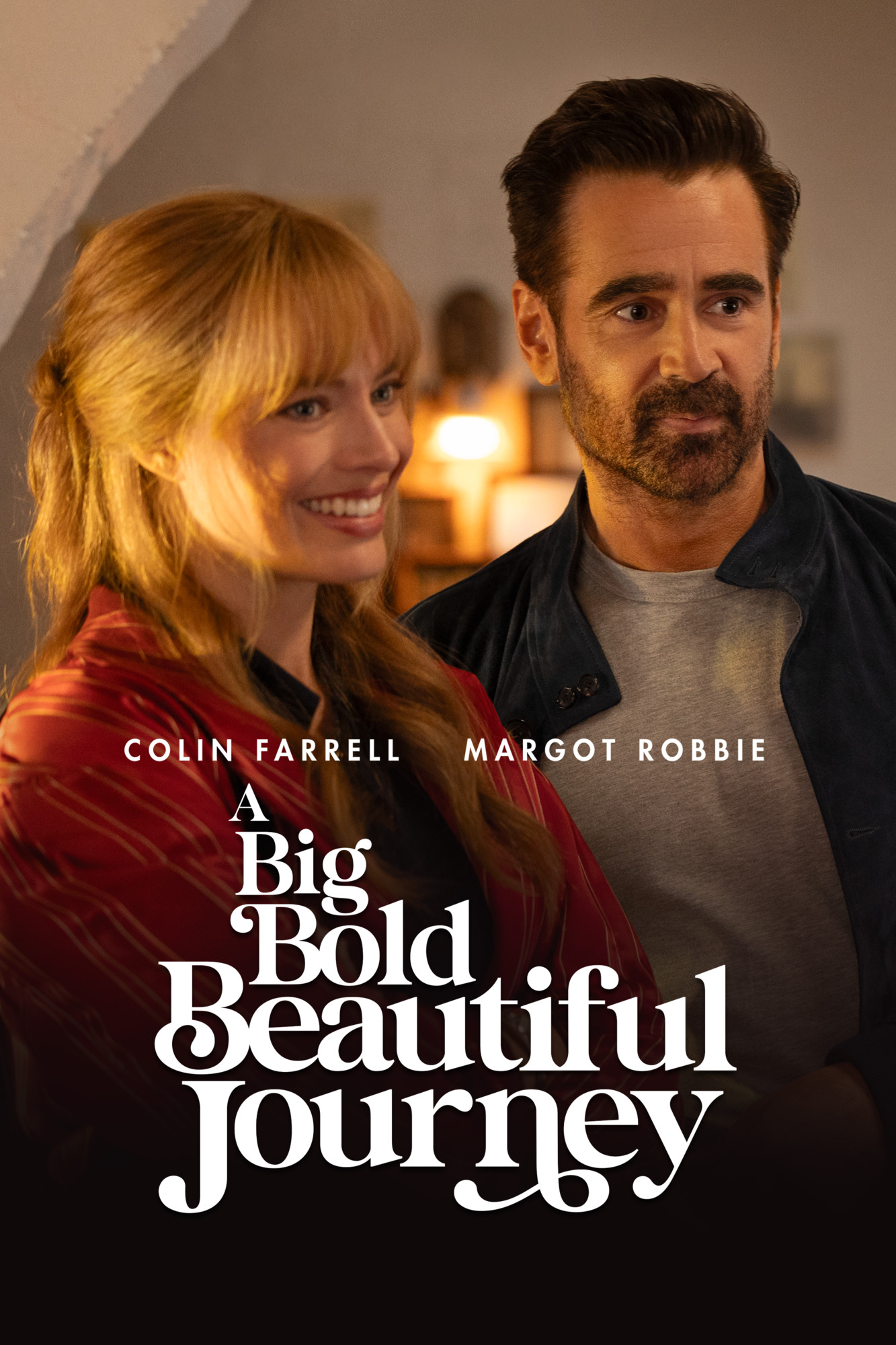 Margot Robbie and Colin Farrell in a pack shot